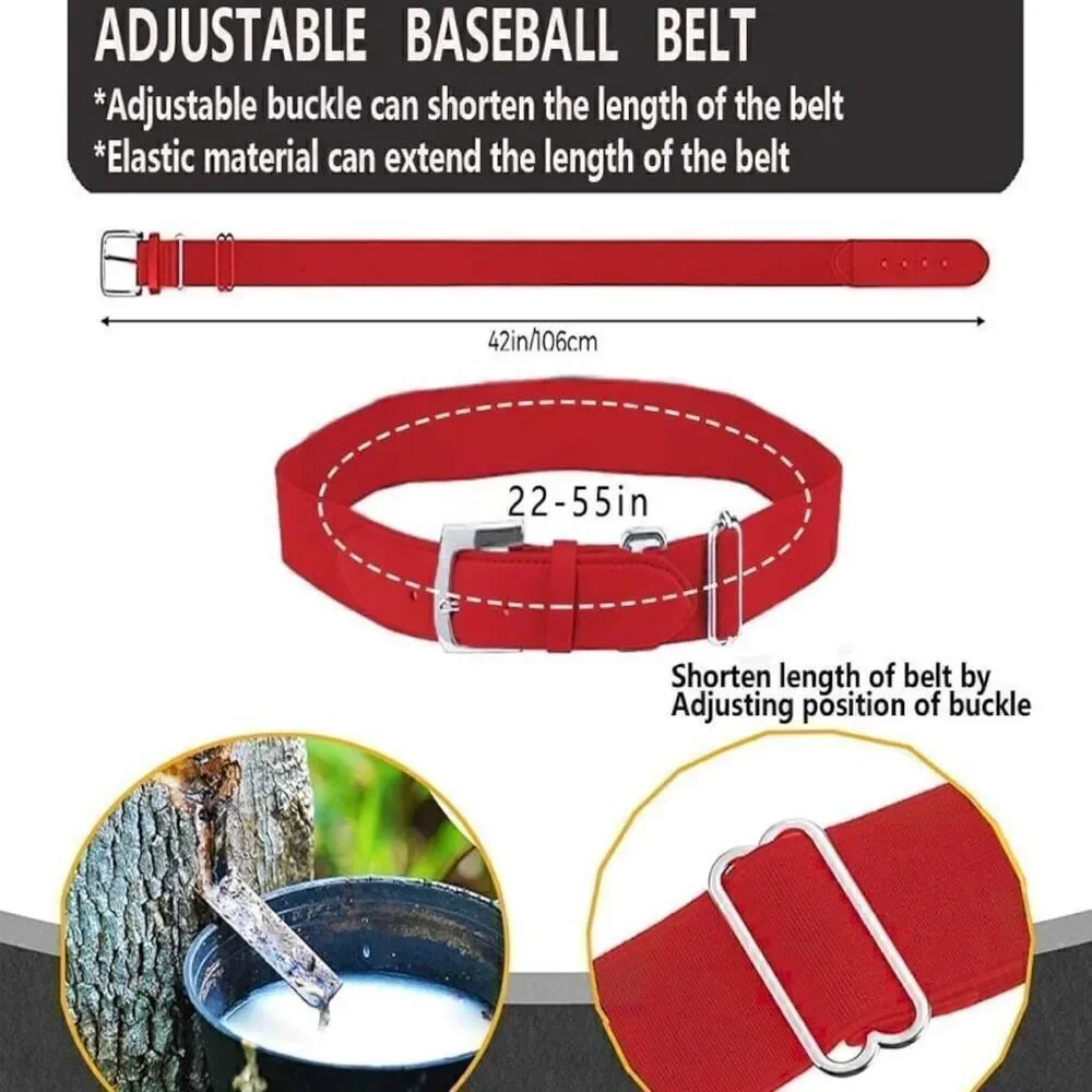 New Baseball Softball Belt For Kids Boys Girls With 2 Pairs Baseball Socks Size
